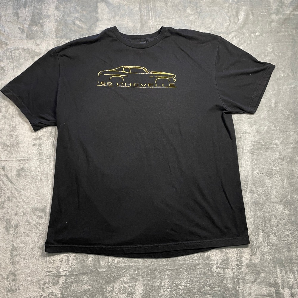 Gildan 69 Chevelle T Shirt Black Graphic Tee Mens 2XL